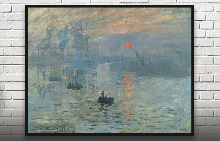 Maleriet Indtryk : Solopgang af Claude Monet