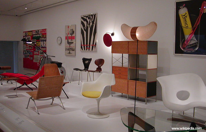 Postmoderne kunst i stuen og i genrer i indretningen