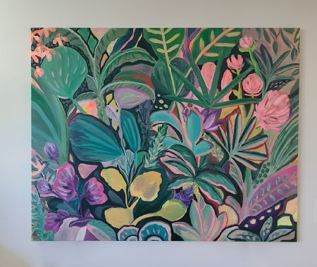 Akryl maleri Jungle af Diane Frandsen malet i 2023