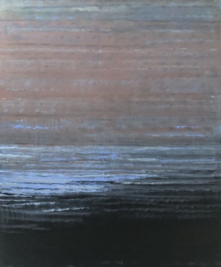 Olie maleri Fanø Strand af Allan Nordensgaard Olesen malet i 2024