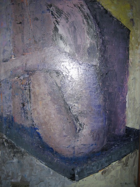 Olie maleri Unavngivet af Gallerinavn ikke oplyst malet i 1998