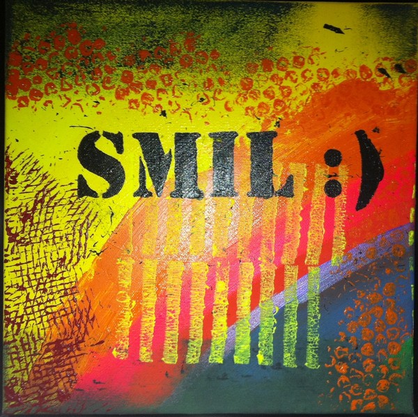 Akryl maleri Smil - 1 af Maria B. R. C. malet i 2010