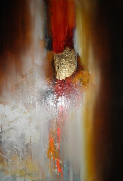 Olie maleri Brownie af Shahab Malik malet i 2012
