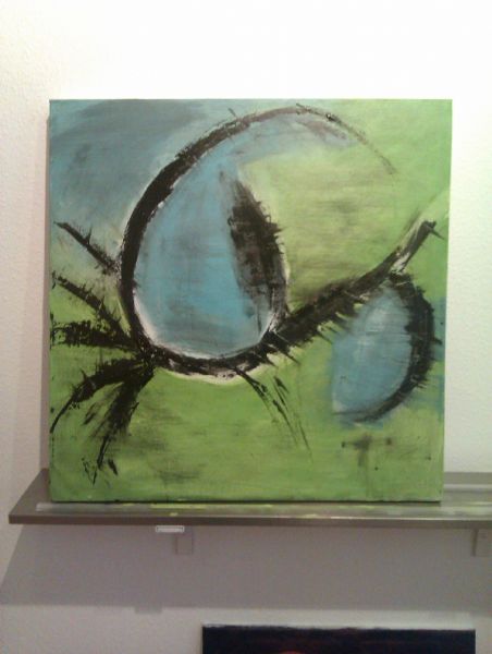 Akryl maleri krabben af Karina Andersen malet i 2012