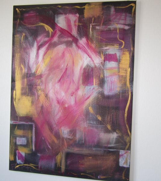 Akryl maleri Love af Birte Westergaard malet i 2013