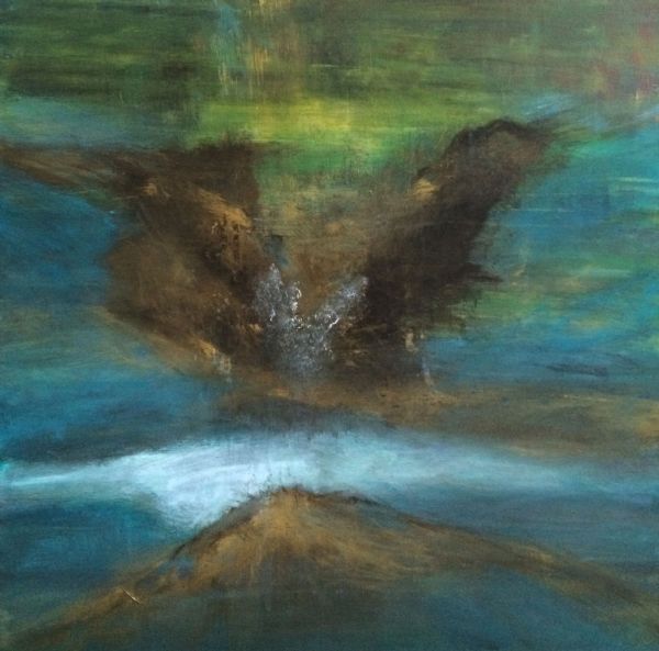 Akryl maleri Fly away af Galleri Charlotte Tønder malet i 2014