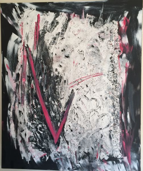 Akryl maleri Change af Galleri-pialippert malet i 2014
