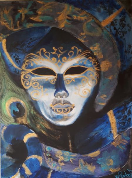  maleri Mask af Evita malet i 2017