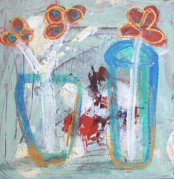 Akryl maleri Unavngivet af Eina malet i 2007