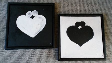 Akryl maleri Hearts af Maria Ravn malet i 2018
