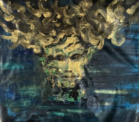  maleri Medusa af Søren Sielemann malet i 2022