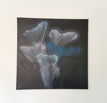 Akryl maleri Undergrowth af Helena Haxvig malet i 2020
