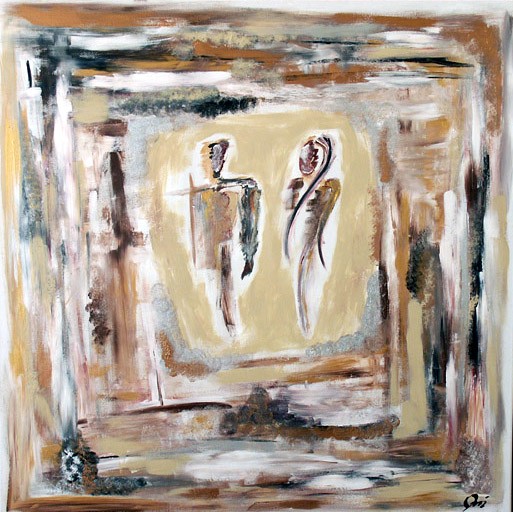 Akvarel maleri Differences af Orsolya Papp malet i 2006