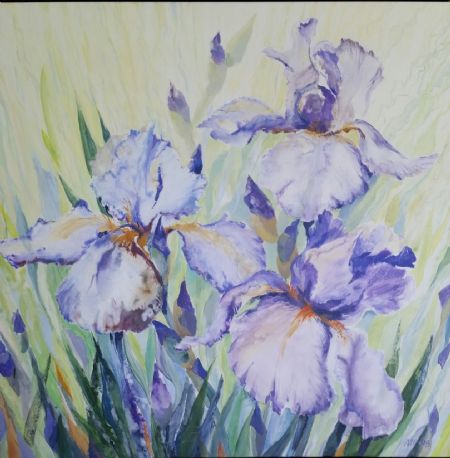 Akryl maleri Iris I af Alicja Pedersen malet i 2018