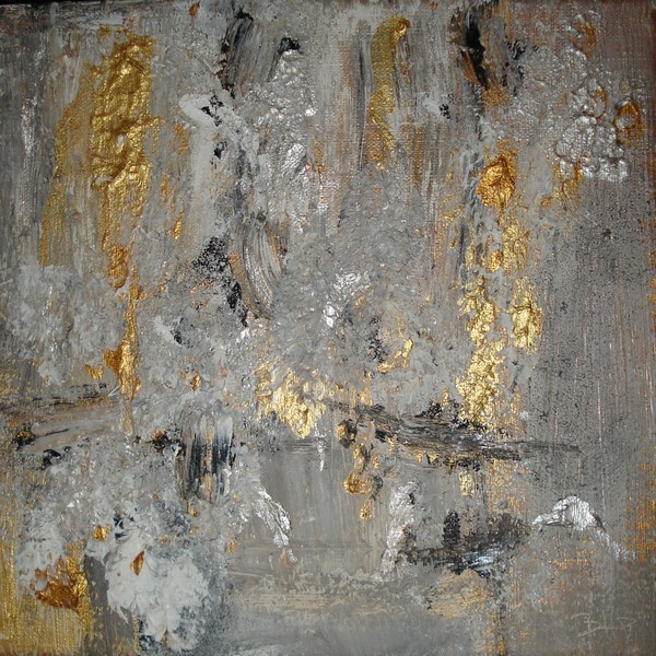 Akryl maleri GOLD 4 af BOYE malet i 2009