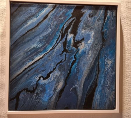 Akryl maleri Sea 2 af Eva Hansen malet i 2021
