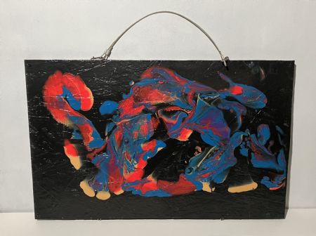 Akryl maleri Nr 254 af kim sommer malet i 2020