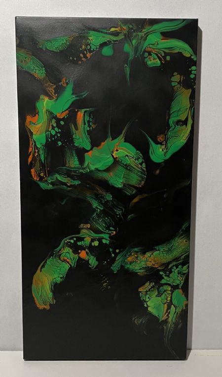 Akryl maleri Nr 61 af kim sommer malet i 2020