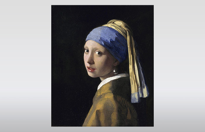 Det kendte maleri Pige med Perleørering af Johannes Vermeer