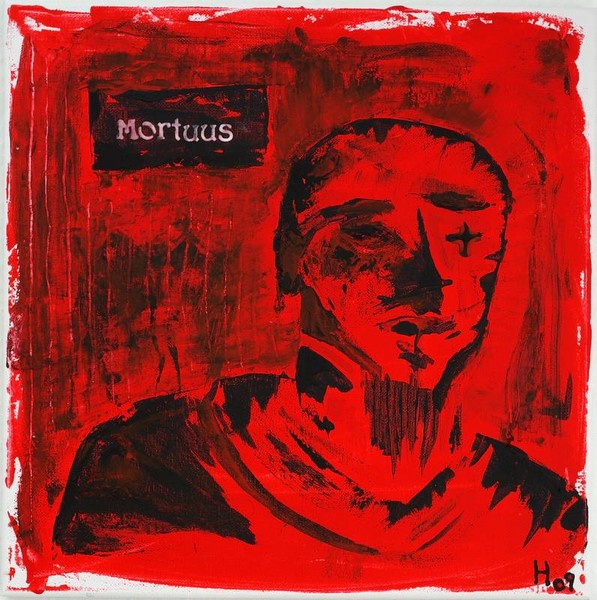 Akryl maleri Mortuss af Hans Nissen malet i 2009
