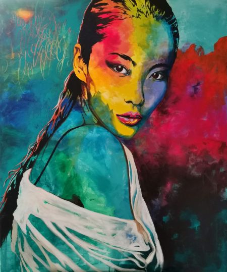 Akryl maleri Classy af Christina Ahlgreen malet i 2019