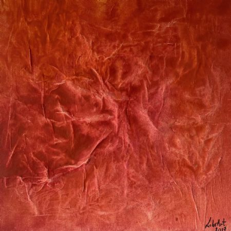 Akryl maleri 100 Shades Of Red af LibeArt L.G. malet i 2017