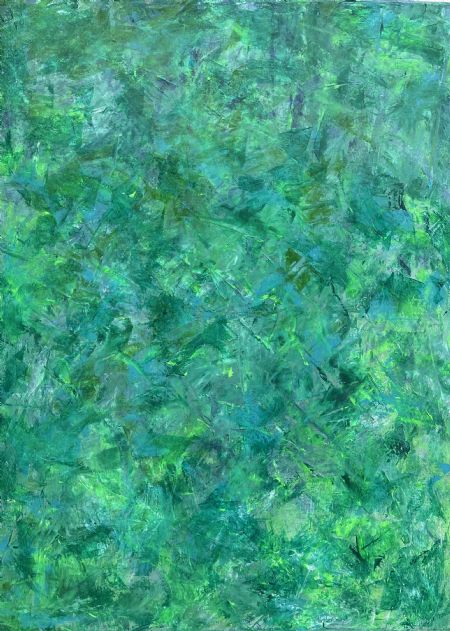 Akryl maleri Jungle af Annette Lyager malet i 2024
