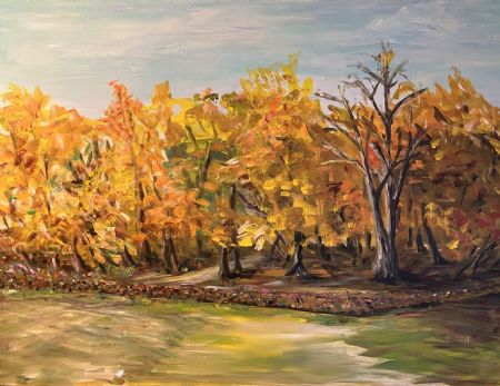 Akryl maleri Efterårsfarver af Art by Joe Pearson malet i 2024
