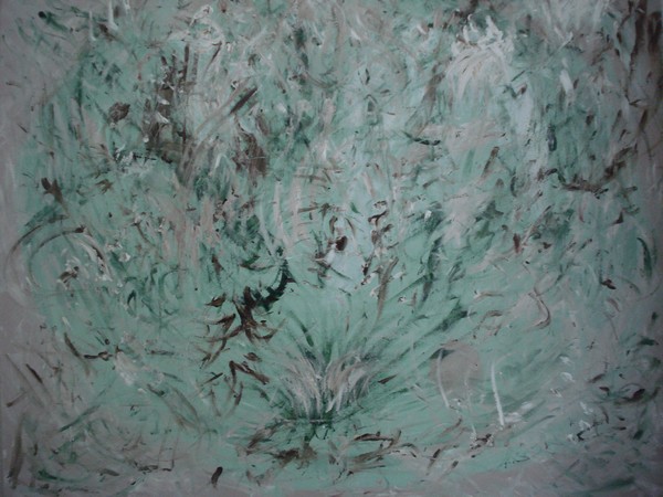 Akryl maleri Grønt af MarkusLuca malet i 2009