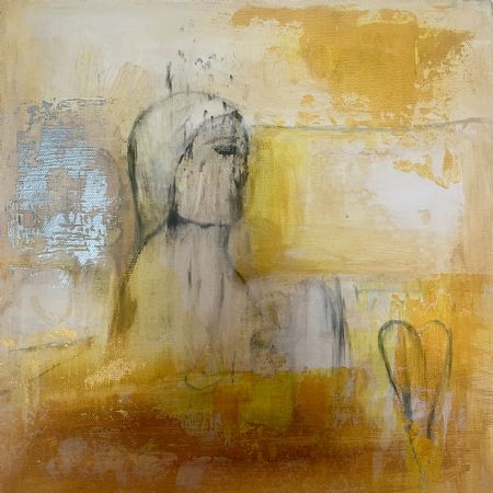 Akryl maleri Jesus af Kasia Jespersen malet i 2007
