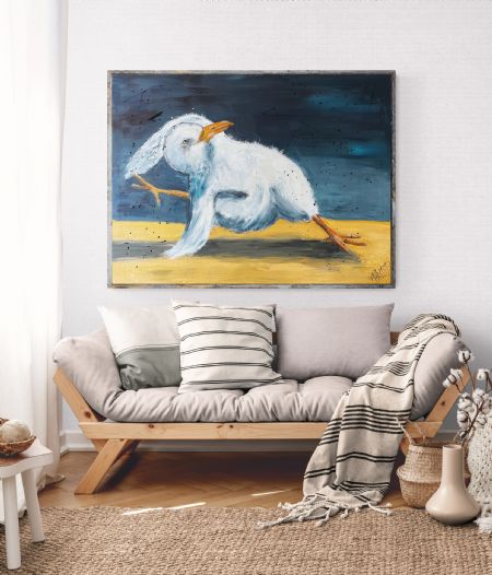 Akryl maleri www.galleriambp.dk(nr.41) af ART by AMBP / Anne-Mette Bank Petersen malet i 2024