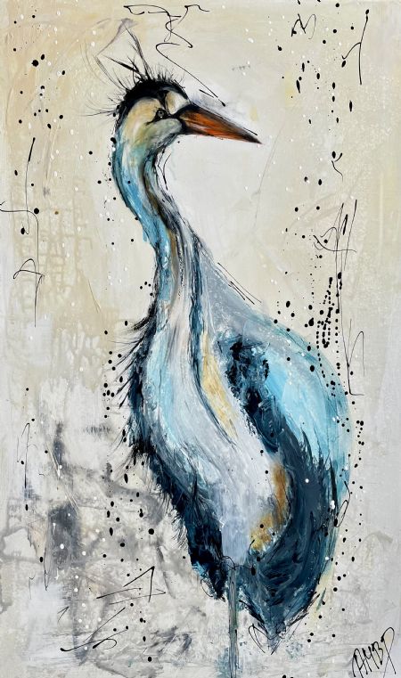 Akryl maleri www.galleriambp.dk(nr.17) af ART by AMBP / Anne-Mette Bank Petersen malet i 2024