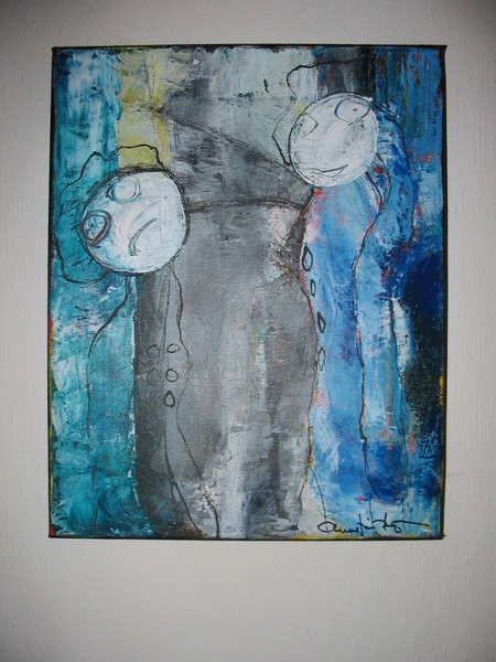 Akryl maleri OS 2 af bonné malet i 2009