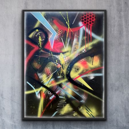 Blandede medier maleri Untitled af Homann Art malet i 2024