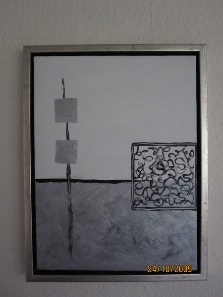Akryl maleri Abstrakt af kjemet-galleri.dk malet i 2010