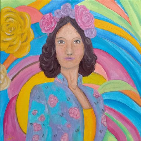 Olie maleri Originalt oliemaleri be yourself (2024) af Christina Lind malet i 2024