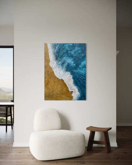 Akryl maleri Oceans Earth af By Gotfred malet i 2025