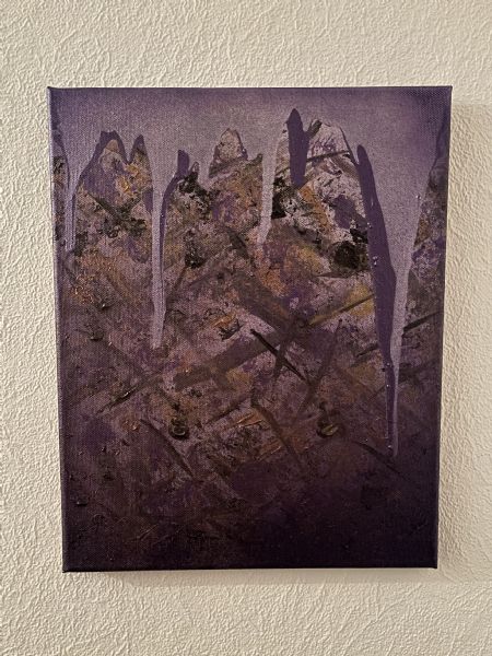  maleri Purple healing (2025) af Diana Gonella malet i 2025