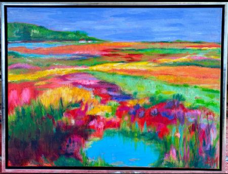 Akryl maleri Landscape af Annette Majgaard malet i 2025