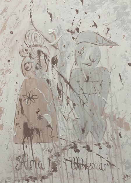  maleri Alma & Waldemar af Malerier By MF Marian Fjellerad malet i 2025