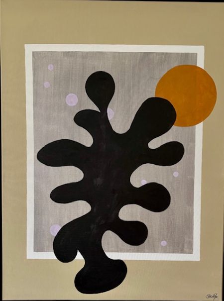 Akryl maleri Abstract one af Sabina Wilki Hollmann malet i 2025