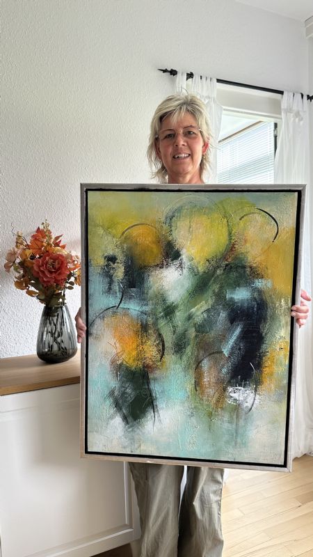 Akryl maleri Humanity af Charlotte thomsen malet i 2024