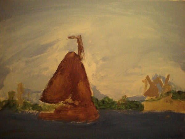 Akryl maleri blandet af Pernille malet i 2010