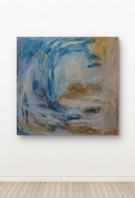Akryl maleri untitled af Dorthe Eriksen malet i 2024