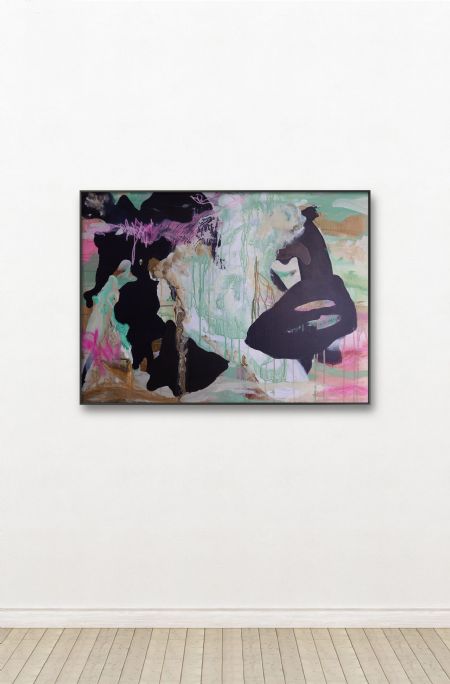 Akryl maleri untitled af Dorthe Eriksen malet i 