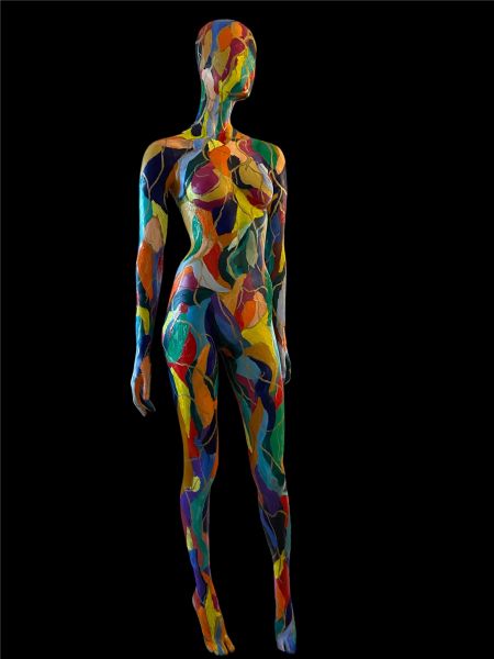 Olie maleri bodypaint af Jytte Barnow malet i 2025