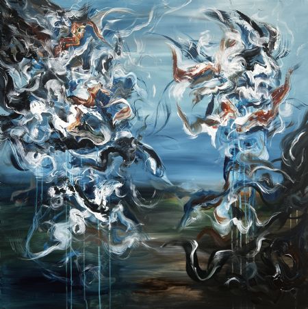 Akryl maleri FREE SPIRIT 86 af Art by Jannie Nyegaard malet i 2025