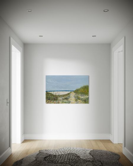 Akryl maleri Path to the sea af Christina Folmer malet i 2025