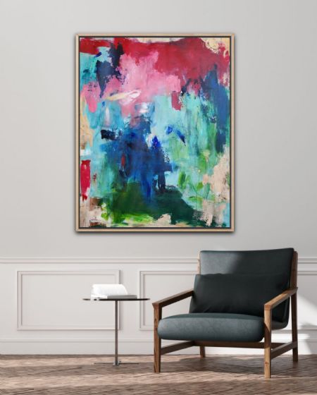 Akryl maleri Unavngivet af Art by Line Elliott malet i 2025