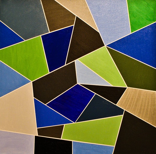 Akryl maleri Mosaik af JesperC malet i 2009